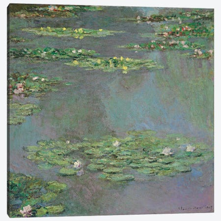 Nympheas, 1905  Canvas Print #BMN5703} by Claude Monet Canvas Wall Art