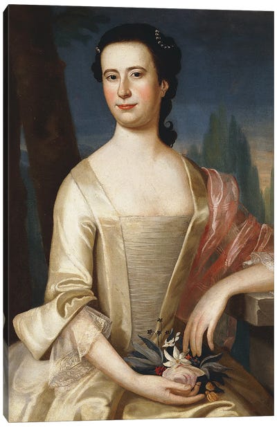 Portrait of a Woman, 1755  Canvas Art Print