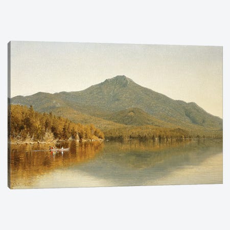 Mount Whiteface from Lake Placid, in the Adirondacks, 1863  Canvas Print #BMN5706} by Albert Bierstadt Canvas Art Print