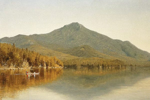 Albert Bierstadt: Mount Whiteface from Lake Placid, in the Adirondacks, 1863  by Albert Bierstadt