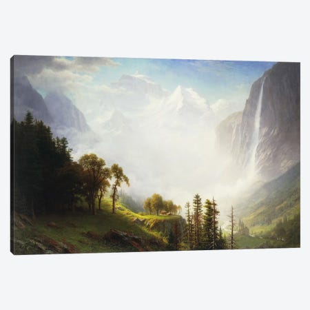 Majesty of the Mountains, 1853-57  Canvas Print #BMN5707} by Albert Bierstadt Canvas Art Print