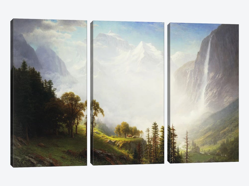 Majesty of the Mountains, 1853-57  by Albert Bierstadt 3-piece Canvas Print