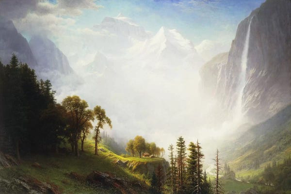 Albert Bierstadt: Majesty of the Mountains, 1853-57  by Albert Bierstadt