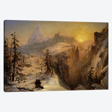 Winter in Switzerland, 1860  Canvas Print #BMN5716} by Jasper Francis Cropsey Canvas Art