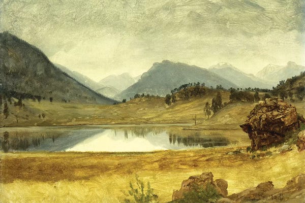 Albert Bierstadt: Wind River Country by Albert Bierstadt