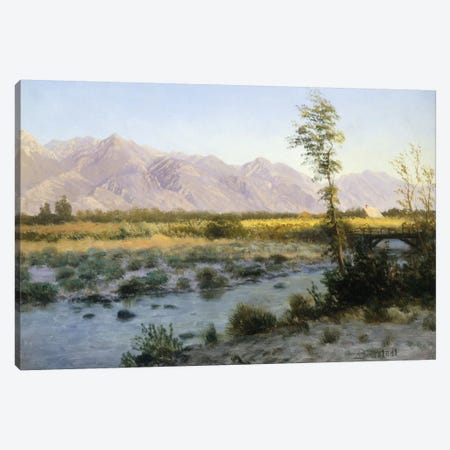 Prairie Landscape Canvas Print #BMN5726} by Albert Bierstadt Art Print