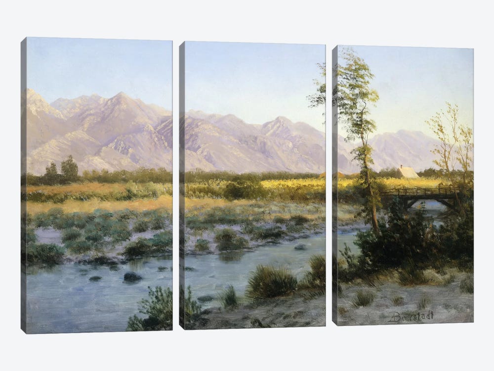 Prairie Landscape by Albert Bierstadt 3-piece Canvas Artwork