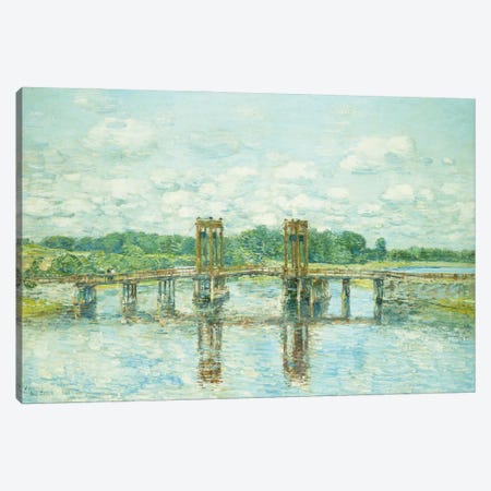 The Toll Bridge, New Hampshire, Near Exeter, 1906  Canvas Print #BMN5728} by Childe Hassam Canvas Art