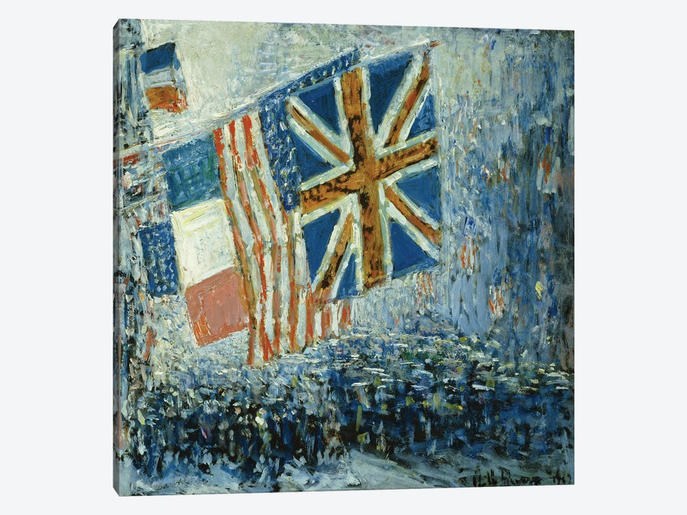 The Big Parade, 1917  by Childe Hassam 1-piece Canvas Print
