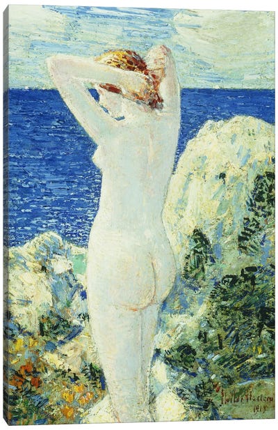 The Bather, 1919  Canvas Art Print - Childe Hassam