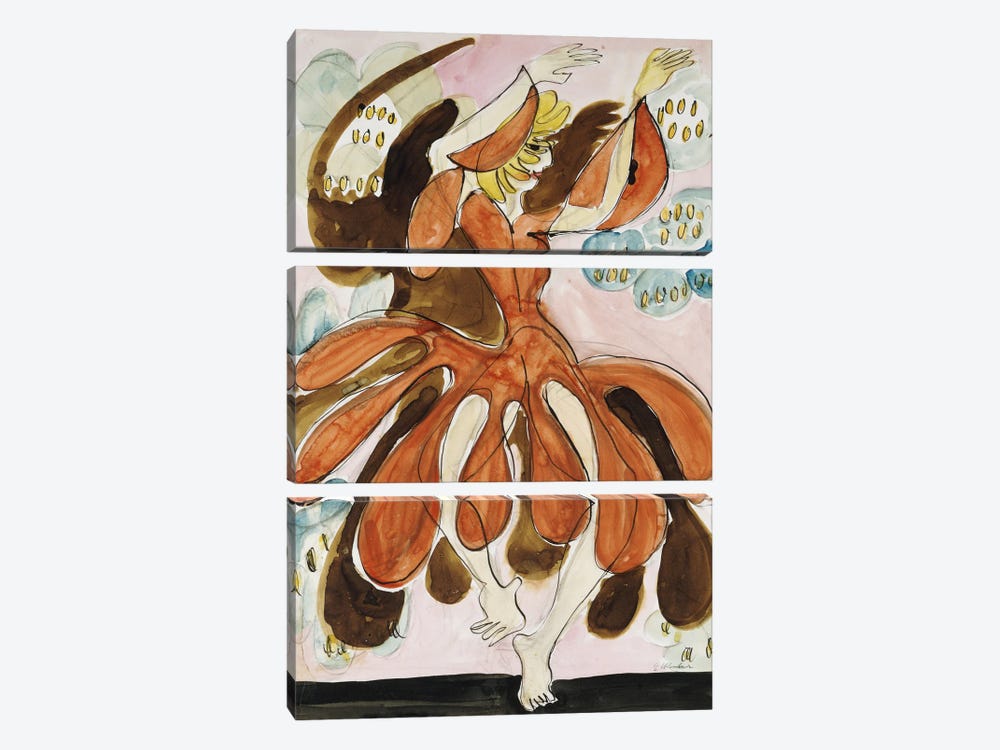 The Dancer Palucca (Die Tanzerin Palucca), c. 1930-31  by Ernst Ludwig Kirchner 3-piece Art Print