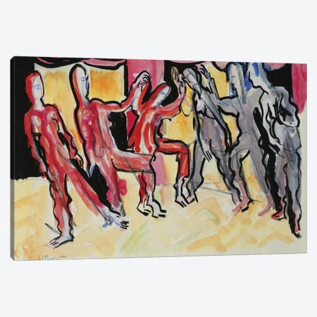 Mary Wigman Dance Group  Canvas Print #BMN5754} by Ernst Ludwig Kirchner Canvas Art