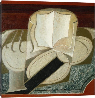 Books and Guitar (Le Livre et la Guitare), 1925  Canvas Art Print - Juan Gris