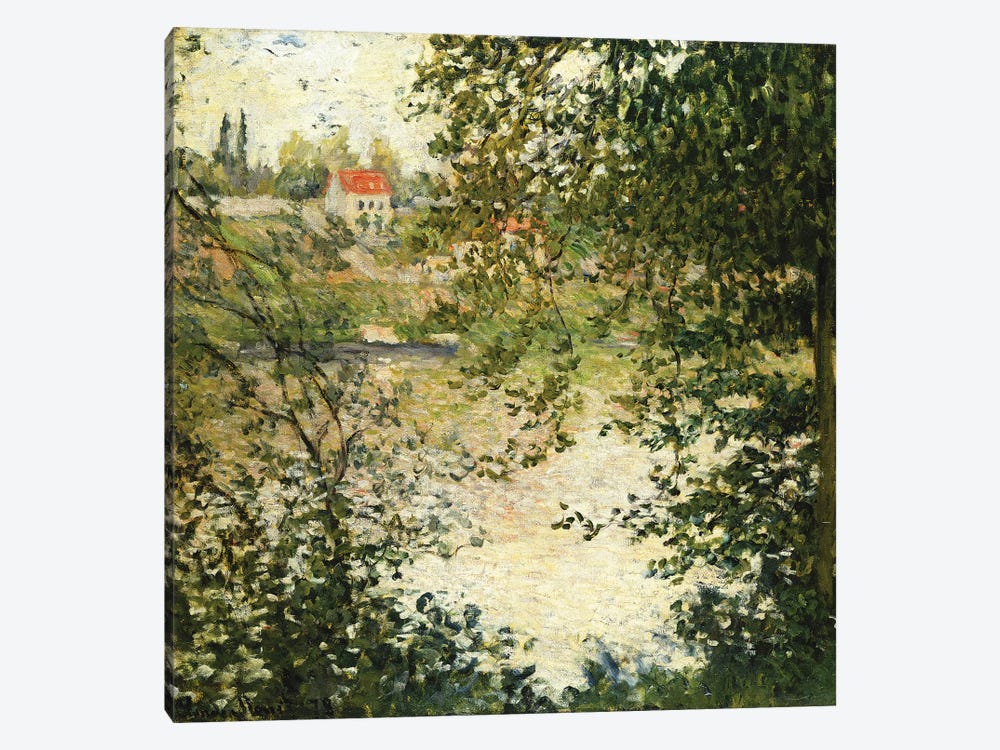 A View Through the Trees of La Grande Jatte Island (A Travers les Arbres, Ile de la Grande Jatte), 1878  by Claude Monet 1-piece Canvas Wall Art
