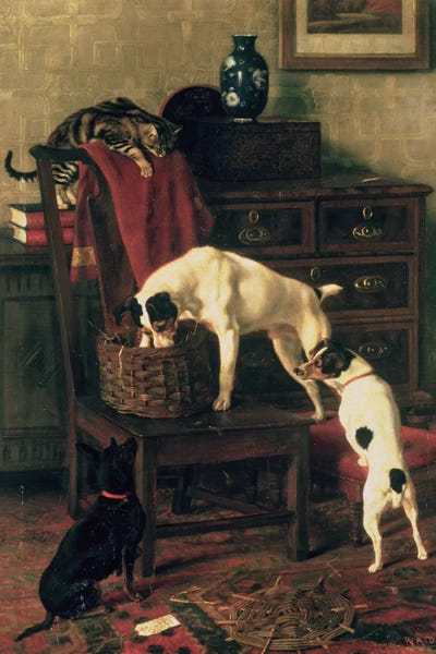 Furniture: A Discreet Inquiry: Don't Disturb me at the Royal Academy, 1896 by Rupert Arthur Dent