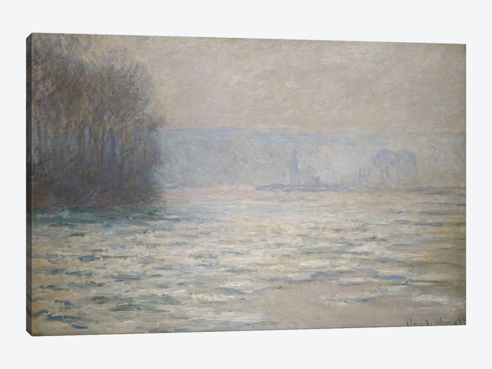 Floods on the Seine near Bennecourt (Debacle, La Seine pres Bennecourt), 1893  by Claude Monet 1-piece Canvas Art Print