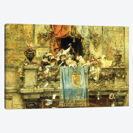 At the Carnival Canvas Print #BMN5777} by Jose Benlliure y Gil Canvas Art