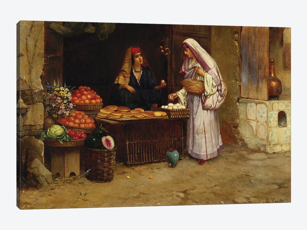 The Market Stall,  by Rudolphe Ernst 1-piece Canvas Print