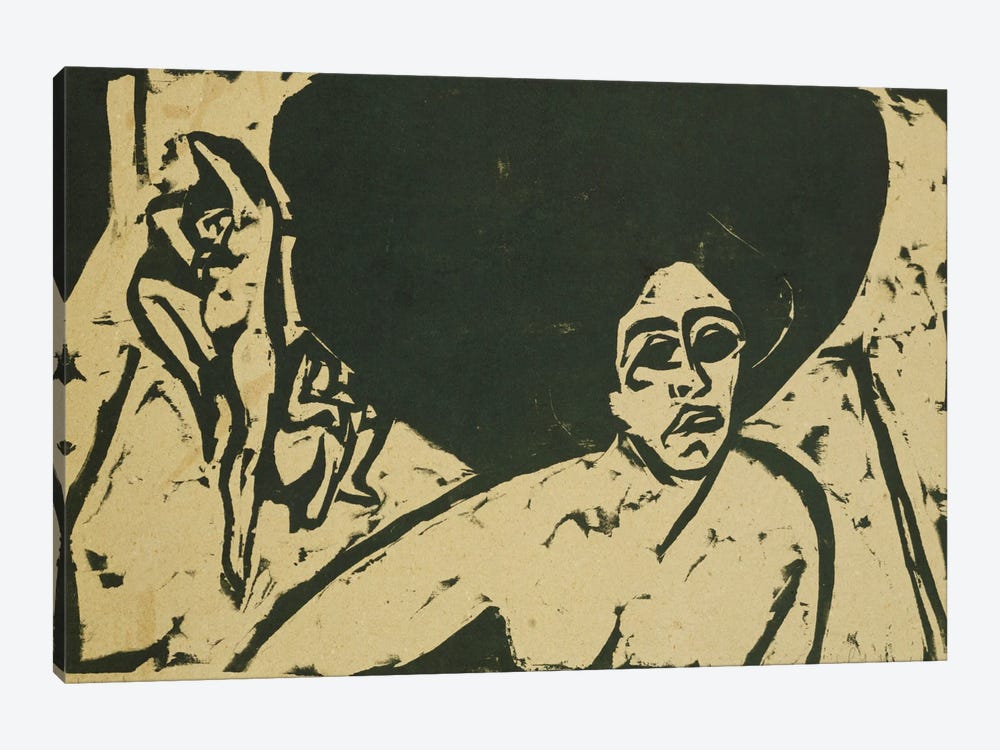 Nude Dancers (Nackte Tanzerinnen), 1909  by Ernst Ludwig Kirchner 1-piece Canvas Art Print