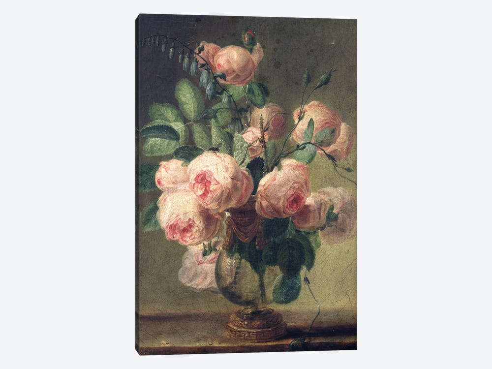 Vase of Flowers  by Pierre-Joseph Redouté 1-piece Canvas Art Print