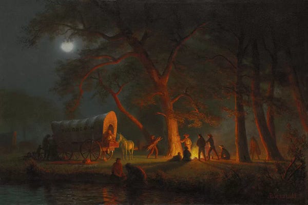 Albert Bierstadt: Oregon Trail  by Albert Bierstadt