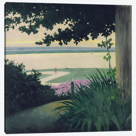 Honfleur and the Baie de la Seine, 1910  Canvas Print #BMN5823} by Felix Edouard Vallotton Art Print