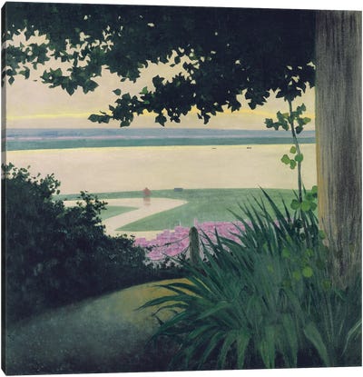 Honfleur and the Baie de la Seine, 1910  Canvas Art Print - Felix Vallotton