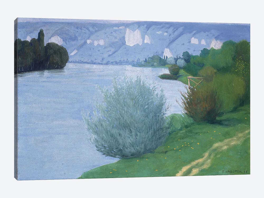 The Seine near Les Andelys, 1916  by Felix Edouard Vallotton 1-piece Canvas Art