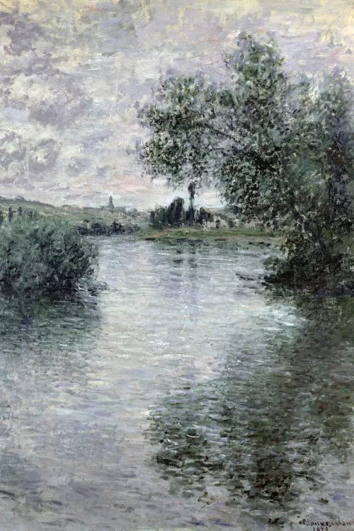 The Seine at Vetheuil, 1879  by Claude Monet wall art