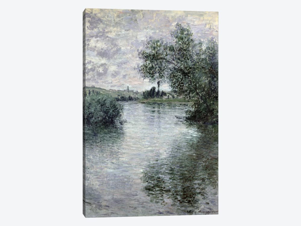 The Seine at Vetheuil, 1879  by Claude Monet 1-piece Canvas Print