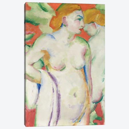 Nudes in Cinnabar  Canvas Print #BMN5833} by Franz Marc Canvas Wall Art