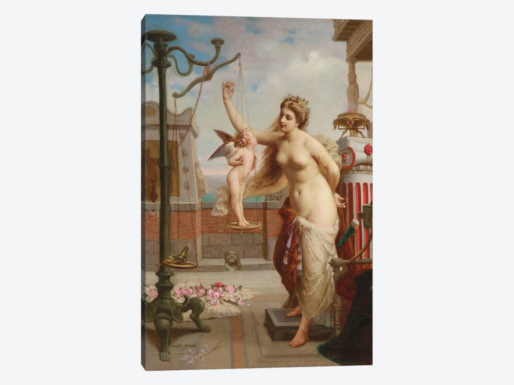 Weighing Cupid  1-piece Canvas Artwork