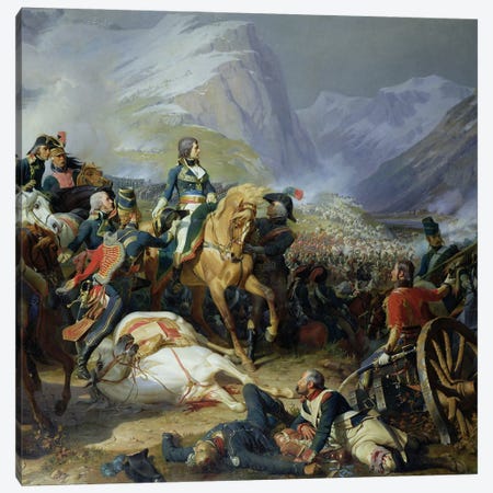 The Battle of Rivoli, 1844   Canvas Print #BMN583} by Felix Philippoteaux Canvas Print