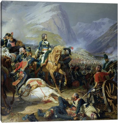 The Battle of Rivoli, 1844   Canvas Art Print