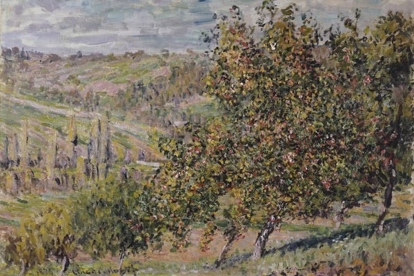 Claude Monet: Apple Blossom, 1878  by Claude Monet
