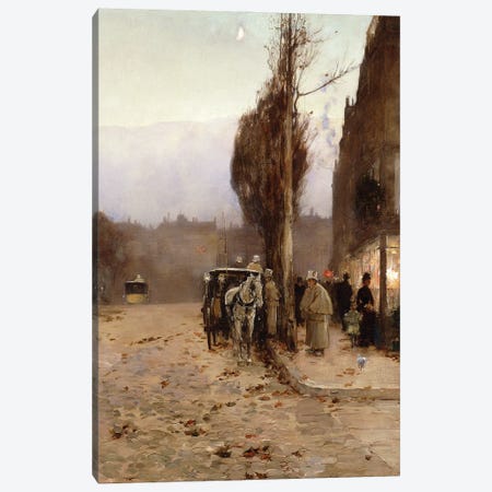 Paris at Twilight, 1887  Canvas Print #BMN5849} by Childe Hassam Canvas Art Print