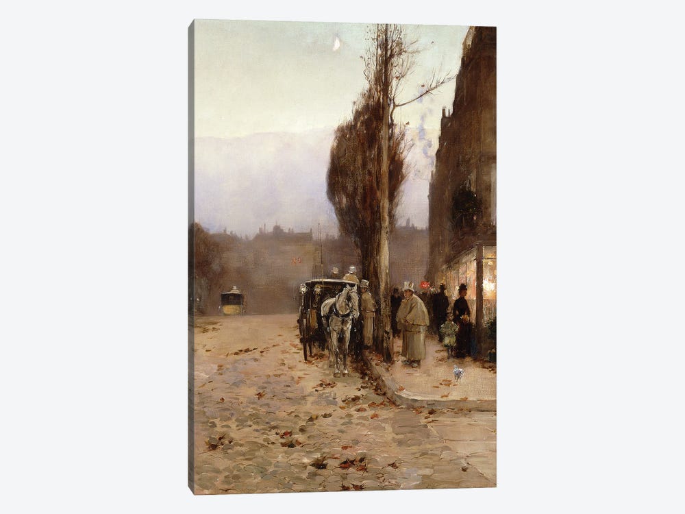 Paris at Twilight, 1887  by Childe Hassam 1-piece Canvas Print
