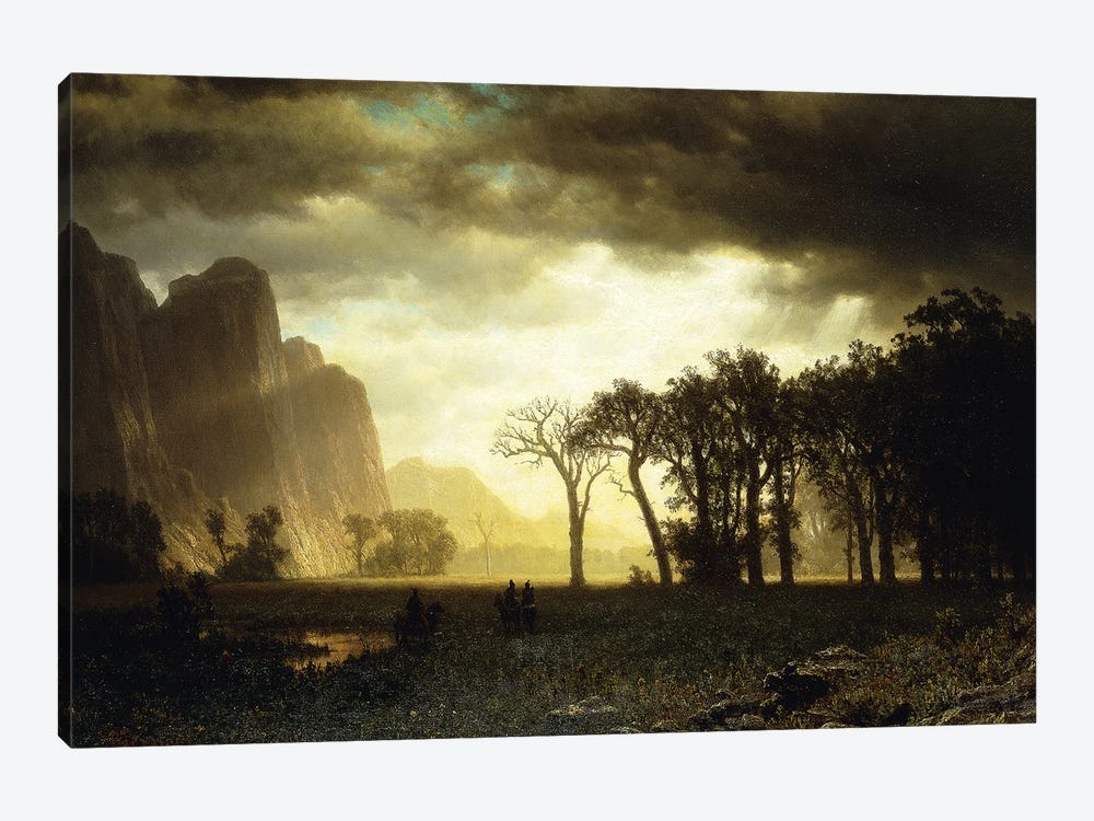 Passing Storm in Yosemite, 1865  by Albert Bierstadt 1-piece Canvas Print