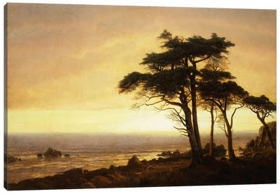 California Coast Canvas Art Print - Albert Bierstadt