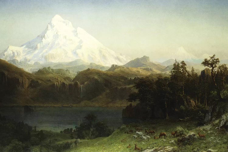 Mount Hood in Oregon,  by Albert Bierstadt wall art