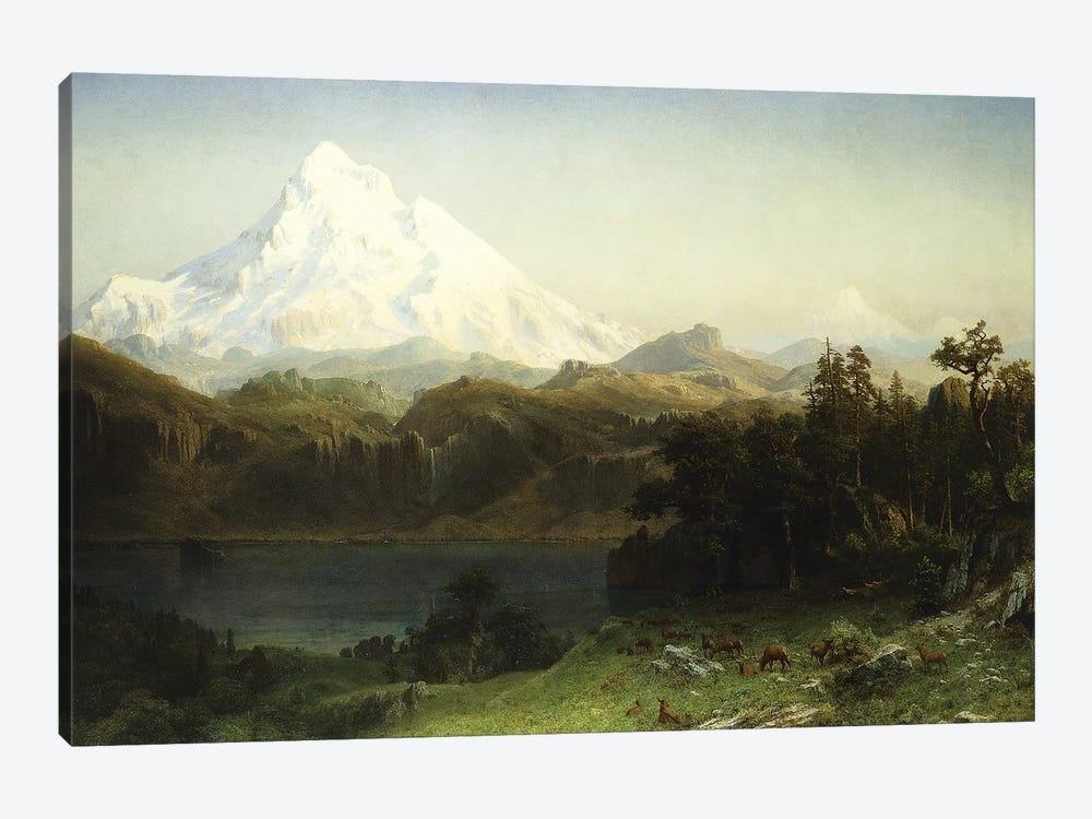 Mount Hood in Oregon,  by Albert Bierstadt 1-piece Art Print