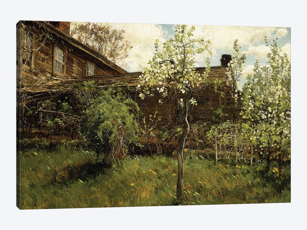 Old House, Dorchester, 1884  by Childe Hassam 1-piece Canvas Art