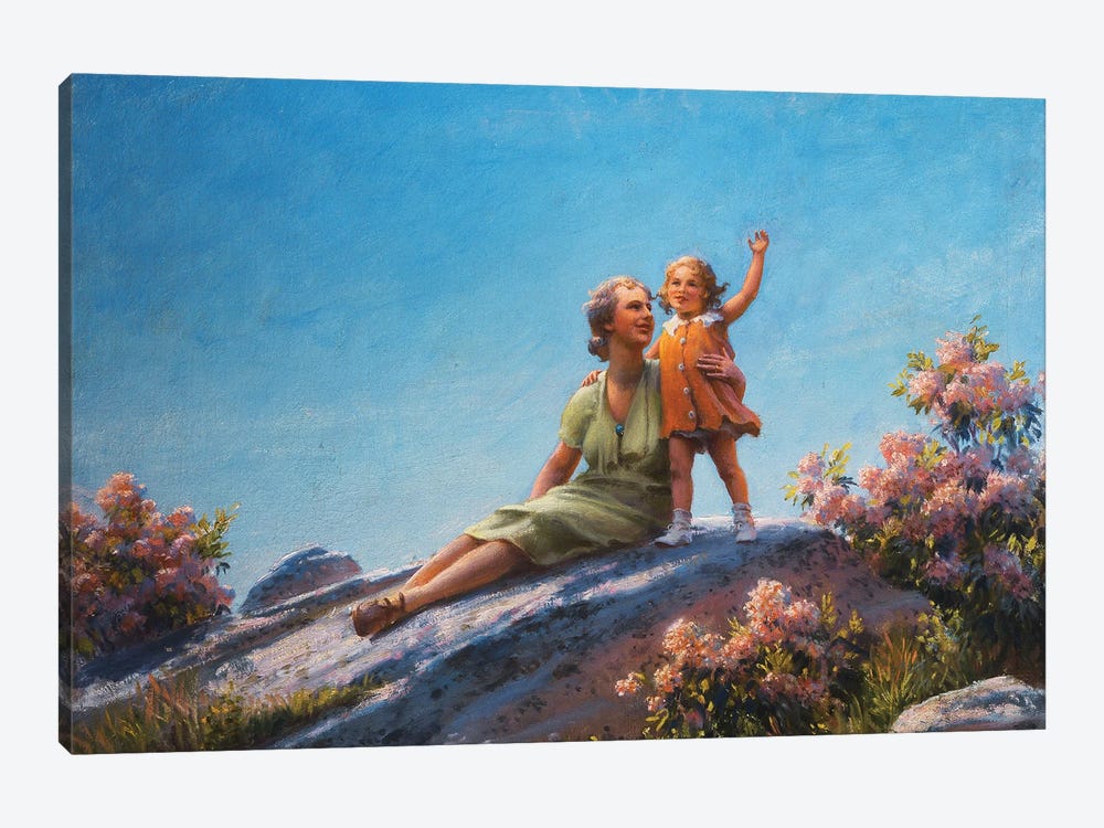 A Happy Moment, 1919  by Charles Courtney Curran 1-piece Canvas Wall Art