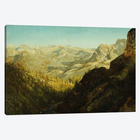 Sierra Nevada Mountains, California,  Canvas Print #BMN5866} by Albert Bierstadt Canvas Wall Art