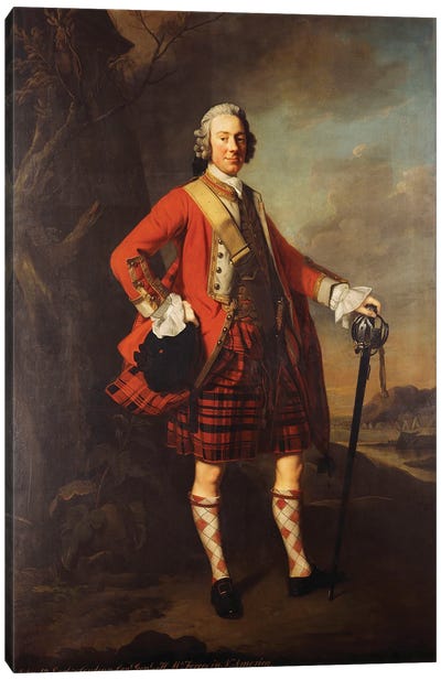 Portrait of John Campbell, 4th Earl of Loudon  Canvas Art Print