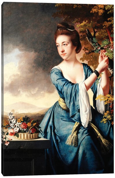 Portrait of Elizabeth, Mrs John Bostock, c.1769  Canvas Art Print