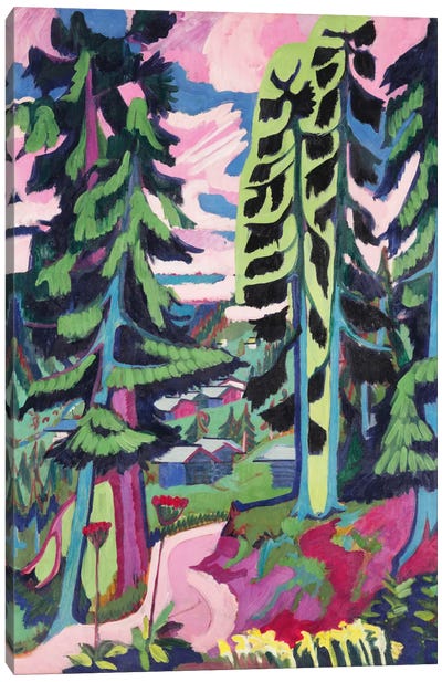 Wild Mountain  Canvas Art Print - Pine Tree Art