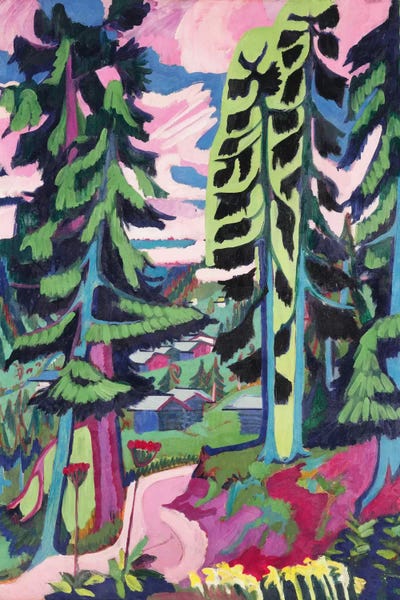 Pops Of Pink: Wild Mountain  by Ernst Ludwig Kirchner