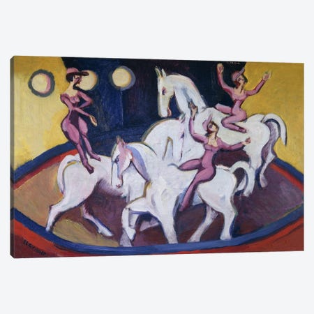 Jockeyakt, 1925  Canvas Print #BMN5881} by Ernst Ludwig Kirchner Canvas Art Print
