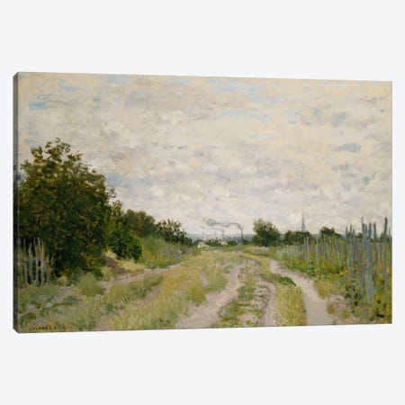 Path through the Vineyards, Argenteuil; Chemin dans les Vignes, Argenteuil, c.1872  Canvas Print #BMN5882} by Claude Monet Canvas Art Print